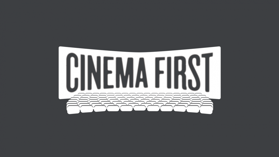 Cinema First logo on black background