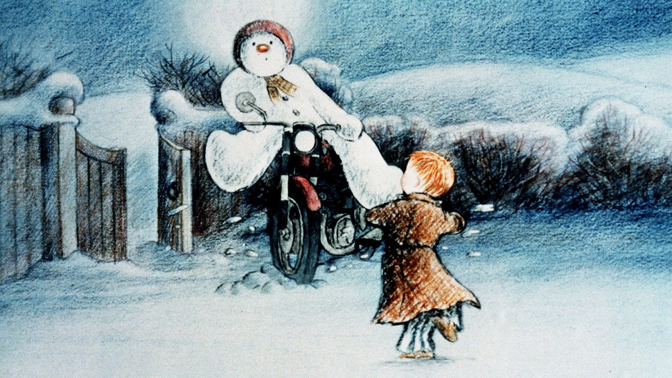 Raymond Briggs Schneemann & Schneehund Konfetti – 1 Stück, Blau/silber, Für Weihnachtsdeko